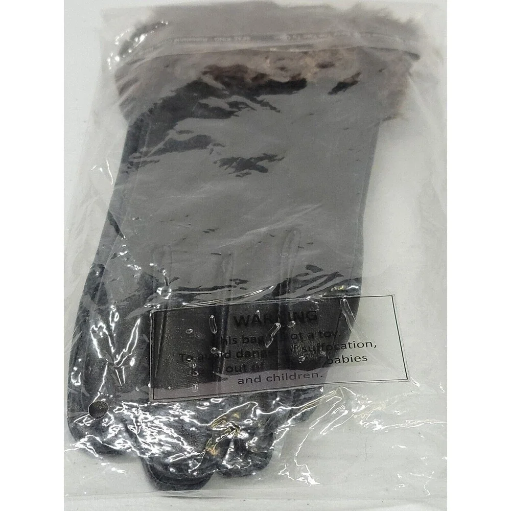 Hotter Comfort Concept Elegant Leather Gloves Large Dark Brown Driving